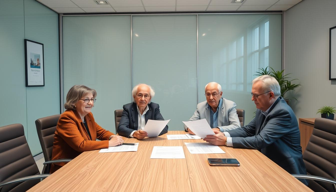 Business agreement signing